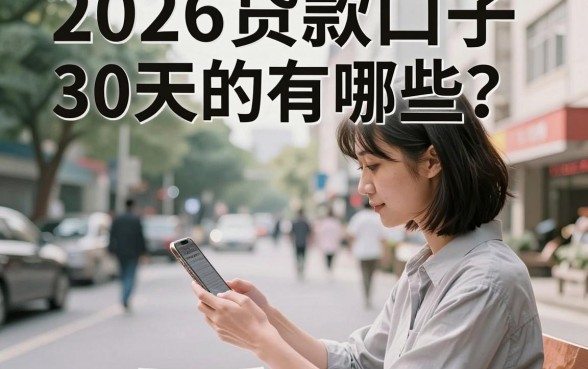 2026贷款口子30天的有哪些?2026年还能下款的短期口子推荐