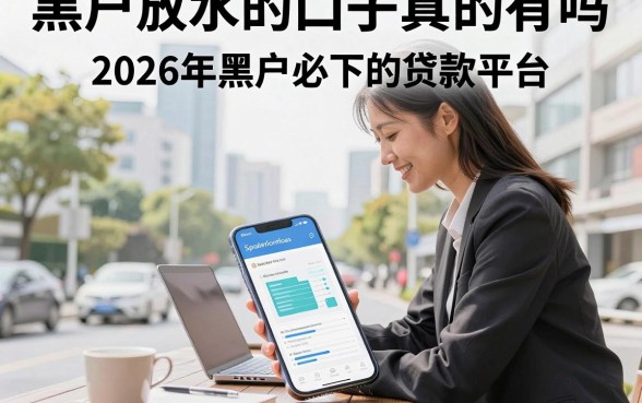黑户放水的口子真的有吗,盘点2026年黑户必下的贷款平台