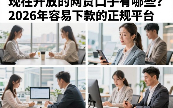 现在开放的网贷口子有哪些？2026年容易下款的正规平台推荐
