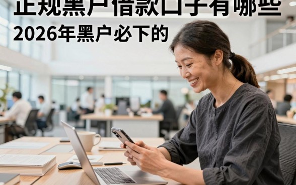 正规黑户借款口子有哪些，2026年黑户必下的贷款平台推荐