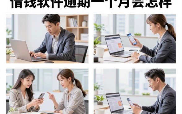 借钱软件逾期一个月会怎样,逾期一个月会上征信黑名单吗
