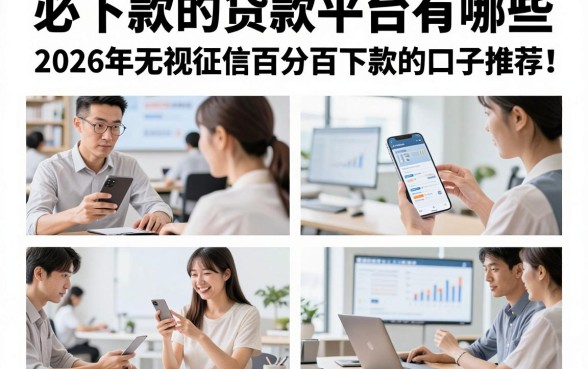 必下款的贷款平台有哪些,2026年无视征信百分百下款的口子推荐