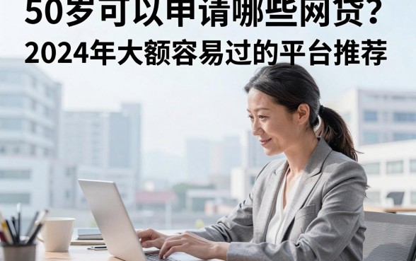 50岁可以申请哪些网贷?2024年大额容易过的平台推荐