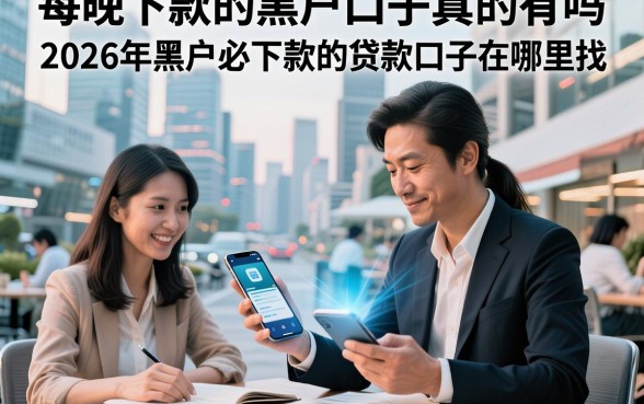 每晚下款的黑户口子真的有吗,2026年黑户必下款的贷款口子在哪里找