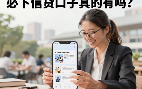 必下信贷口子真的有吗？2026年最新不看征信的借款平台推荐