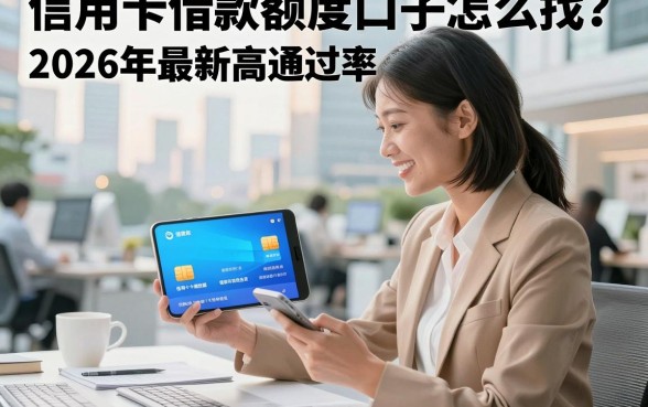 信用卡借款额度口子怎么找？2026年最新高通过率下款渠道推荐