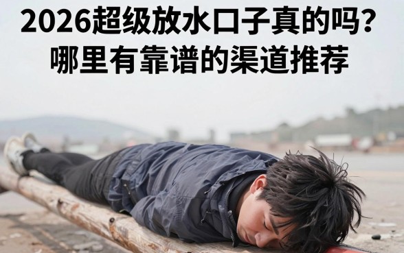 2026超级放水口子真的吗？哪里有靠谱的渠道推荐？