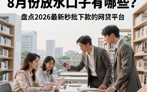 8月份放水口子有哪些？盘点2026最新秒批下款的网贷平台