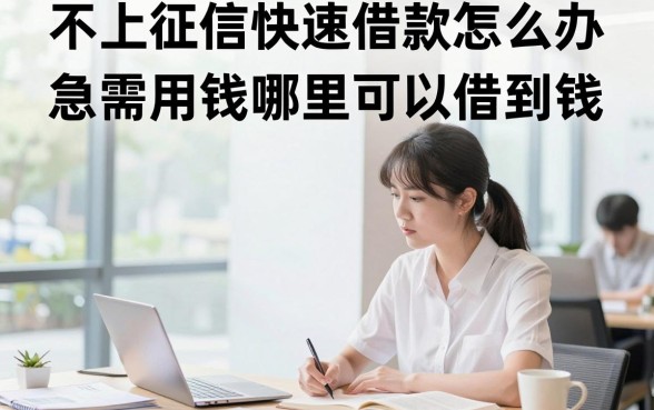 不上征信快速借款怎么办，急需用钱哪里可以借到钱