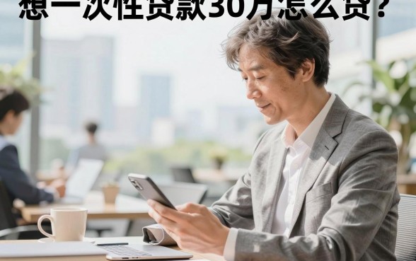 想一次性贷款30万怎么贷?哪家银行利息低容易批