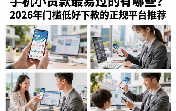 手机小贷款最易过的有哪些？2026年门槛低好下款的正规平台推荐