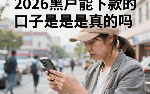 2026黑户能下款的口子是真的吗，黑户必下款平台有哪些