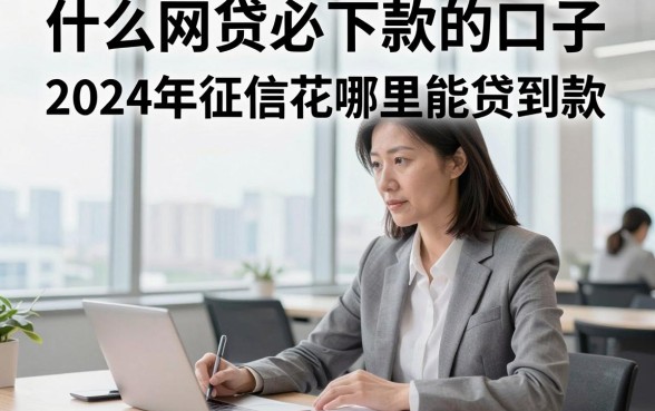 什么网贷必下款的口子,2024年征信花哪里能贷到款