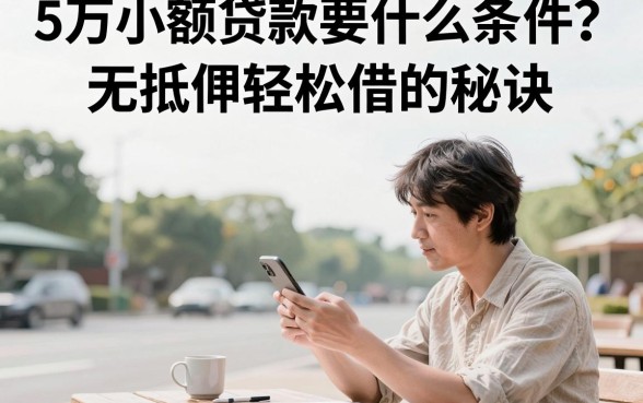 5万小额贷款要什么条件?无抵押轻松借的秘诀