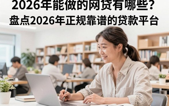 2026年能做的网贷有哪些？盘点2026年正规靠谱的贷款平台