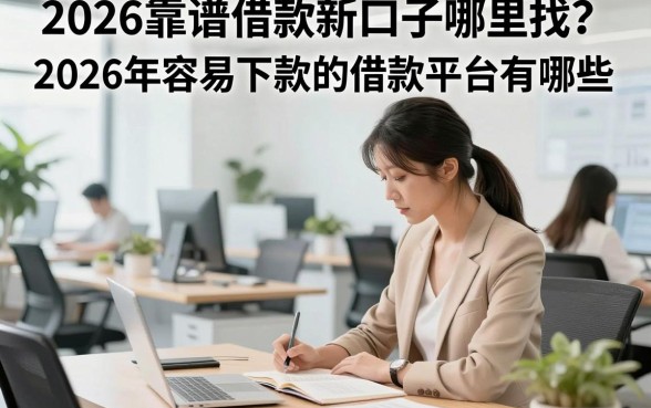 2026靠谱借款新口子哪里找？2026年容易下款的借款平台有哪些？