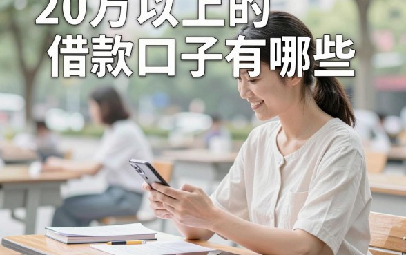 20万以上的借款口子有哪些，正规大额贷款平台推荐