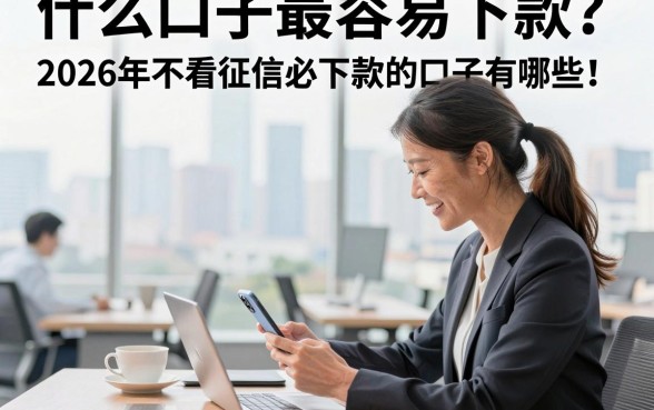什么口子最容易下款?2026年不看征信必下款的口子有哪些