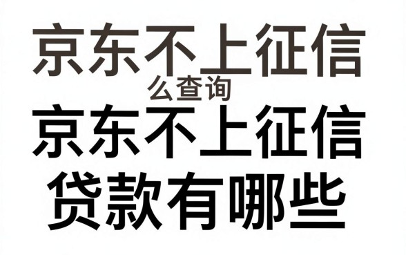 京东不上征信怎么查询，京东不上征信的贷款有哪些