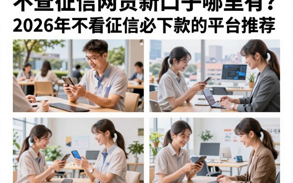不查征信网贷新口子哪里有？2026年不看征信必下款的平台推荐