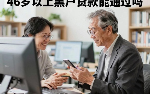 46岁以上黑户贷款能通过吗,大龄征信黑户哪里能下款