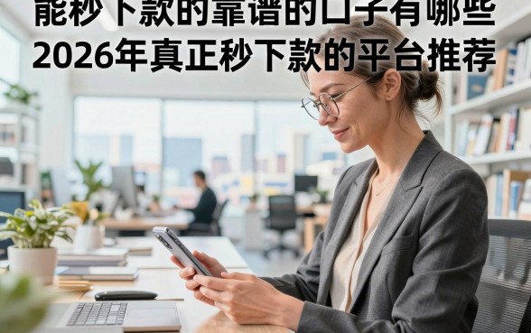 能秒下款的靠谱的口子有哪些,2026年真正秒下款的平台推荐