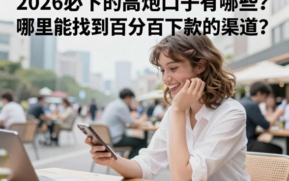 2026必下的高炮口子有哪些?哪里能找到百分百下款的渠道?