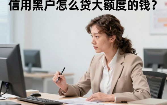 信用黑户怎么贷大额度的钱？揭秘黑户大额贷款口子