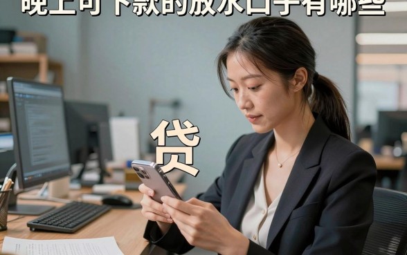 晚上可下款的放水口子有哪些，深夜急用钱哪里能快速下款？