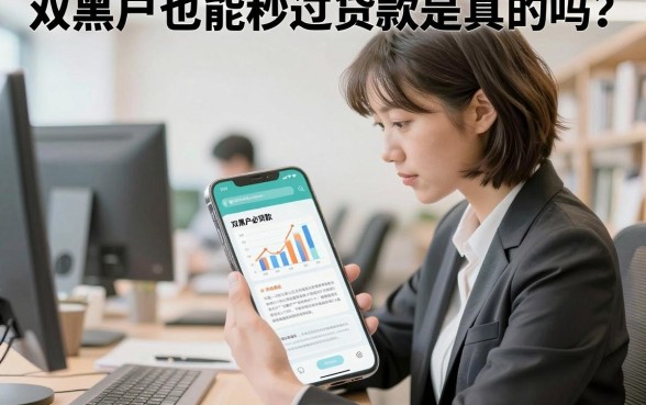 双黑户也能秒过贷款是真的吗？揭秘黑户必下口子