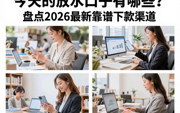 今天的放水口子有哪些?盘点2026最新靠谱下款渠道