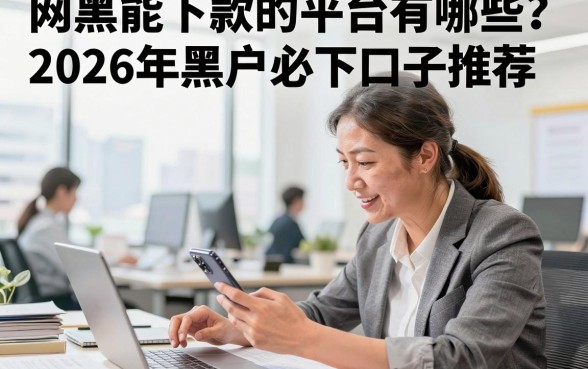 网黑能下款的平台有哪些？2026年黑户必下口子推荐