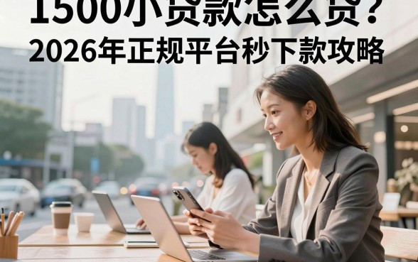 1500小贷款怎么贷?2026年正规平台秒下款攻略