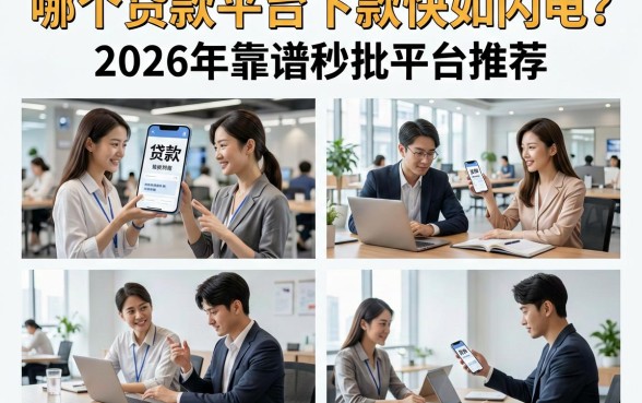 哪个贷款平台下款快如闪电?2026年靠谱秒批平台推荐