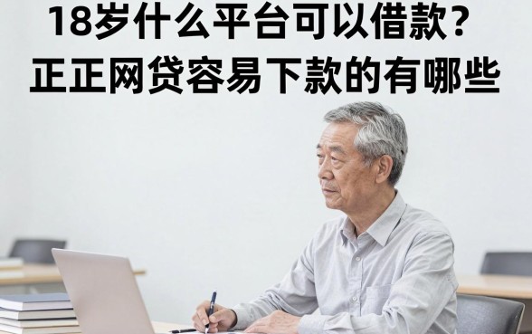 18岁什么平台可以借款？正规网贷容易下款的有哪些