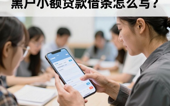 黑户小额贷款借条怎么写?正规借条模板及注意事项