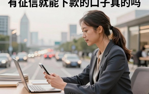 有征信就能下款的口子真的吗，征信花哪里可以借到钱