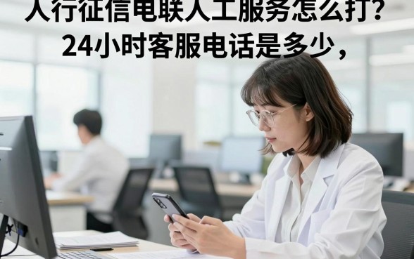人行征信电联人工服务怎么打?24小时客服电话是多少