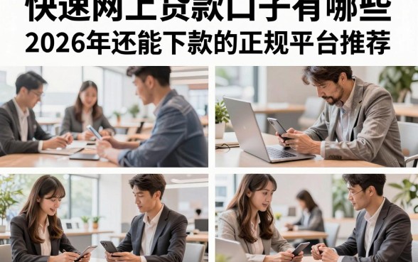 快速网上贷款口子有哪些,2026年还能下款的正规平台推荐