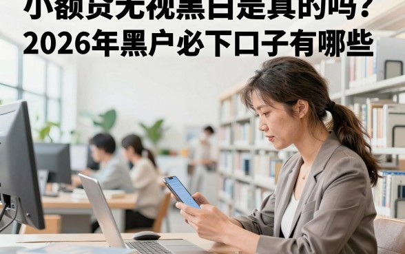 小额贷无视黑白是真的吗？2026年黑户必下口子有哪些