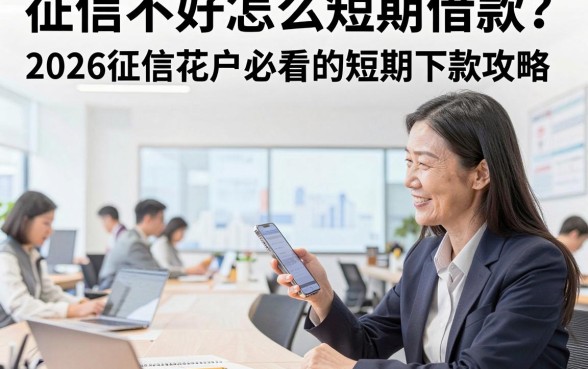 征信不好怎么短期借款？2026征信花户必看的短期下款攻略