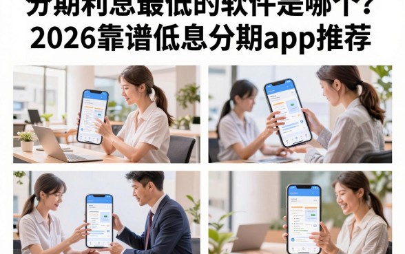 分期利息最低的软件是哪个?2026靠谱低息分期app推荐