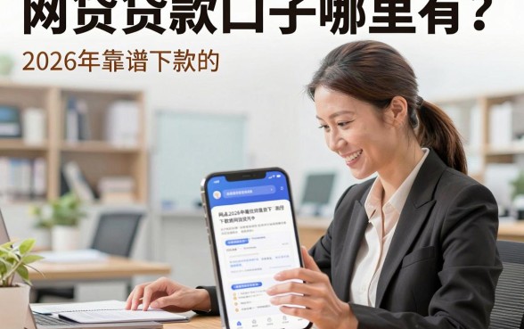 网贷贷款口子哪里有?盘点2026年靠谱下款的网贷平台