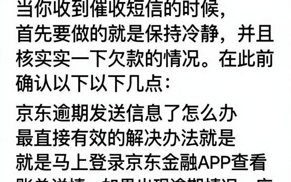 京东逾期发信息了怎么办？逾期多久会被起诉？