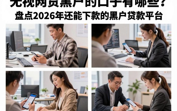 无视网贷黑户的口子有哪些？盘点2026年还能下款的黑户贷款平台