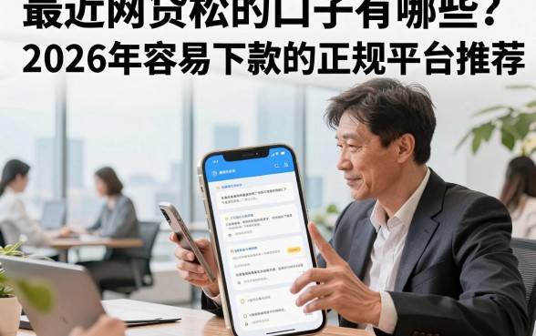 最近网贷松的口子有哪些?2026年容易下款的正规平台推荐