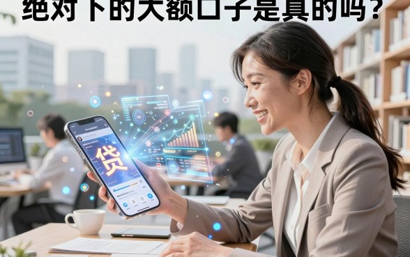 绝对下的大额口子是真的吗？2026年征信花户必下的大额贷款口子有哪些