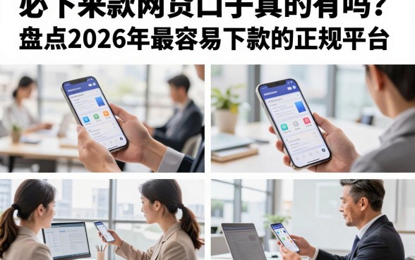 必下来款网贷口子真的有吗？盘点2026年最容易下款的正规平台