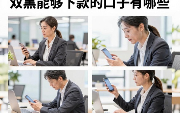 双黑能够下款的口子有哪些，双黑户哪里可以借到钱