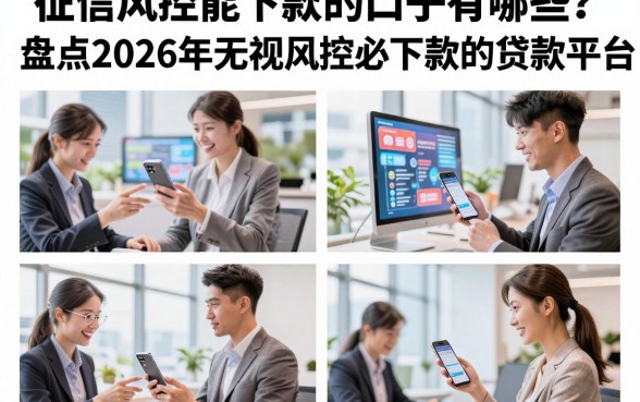 征信风控能下款的口子有哪些?盘点2026年无视风控必下款的贷款平台